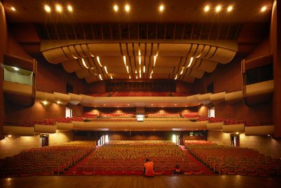 National Theatre of Ghana, Accra photographed by Julien Lanoo