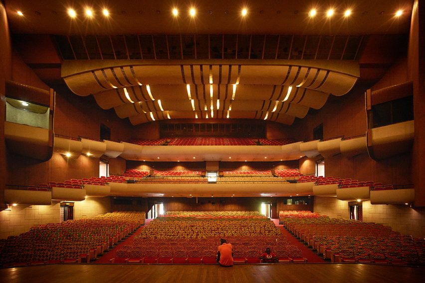 National Theatre of Ghana, Accra photographed by Julien Lanoo