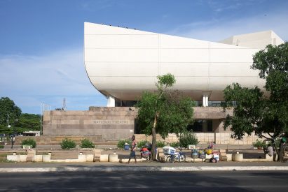 National Theatre of Ghana, Accra photographed by Julien Lanoo