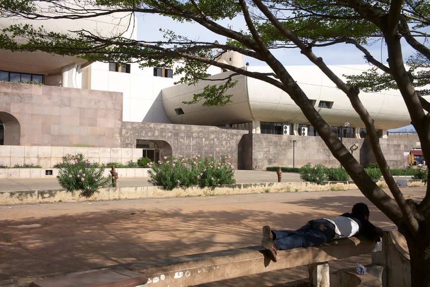 National Theatre of Ghana, Accra photographed by Julien Lanoo