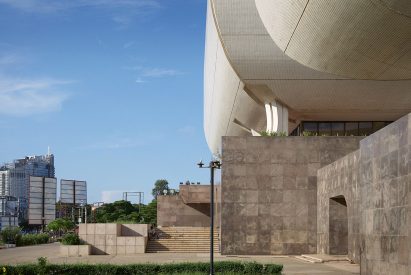 National Theatre of Ghana, Accra photographed by Julien Lanoo