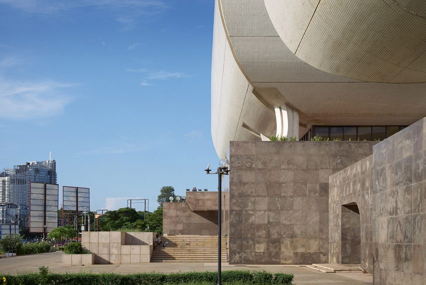 National Theatre of Ghana, Accra photographed by Julien Lanoo