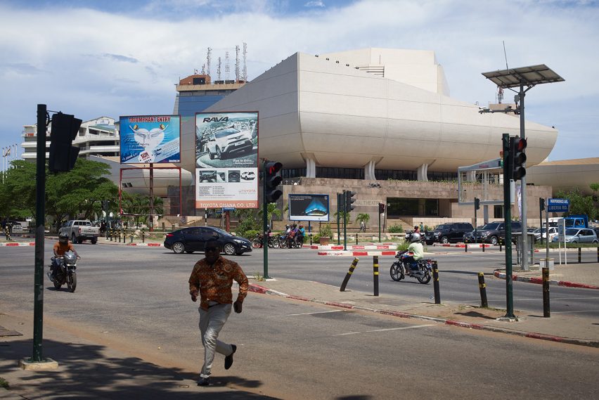 National Theatre of Ghana, Accra photographed by Julien Lanoo