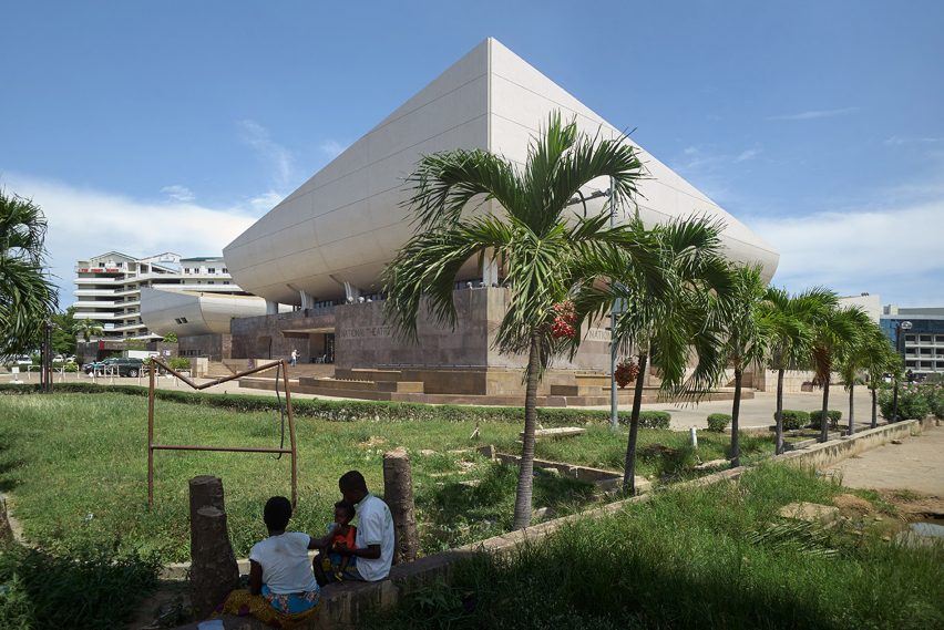 National Theatre of Ghana, Accra photographed by Julien Lanoo