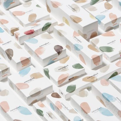 Nendo creates minimal, painterly branding for cosmetics brand Naturaglacé