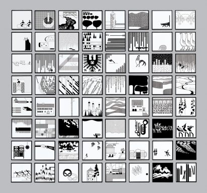 Otl Aicher's graphics poster project for Isny