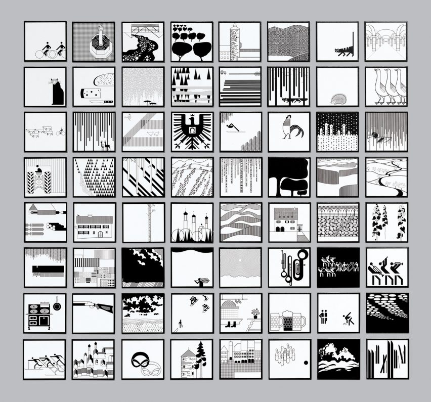 Otl Aicher's graphics poster project for Isny