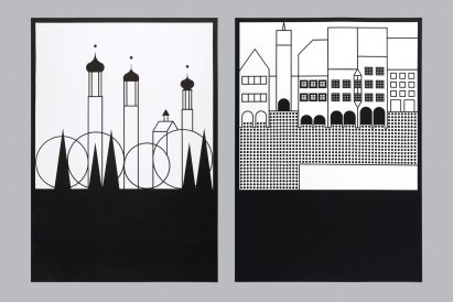 Otl Aicher's graphics poster project for Isny