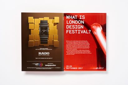 Pentagram partner Dominic Lippa has created the visual identity and promotional materials for this year’s London Design Festival.