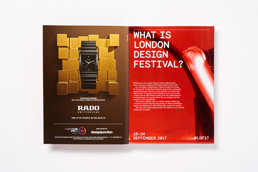 Pentagram partner Dominic Lippa has created the visual identity and promotional materials for this year’s London Design Festival.