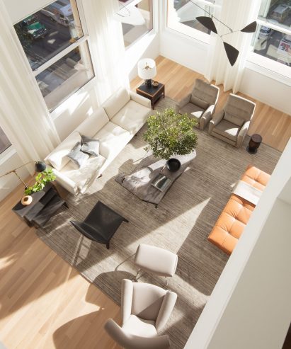 Dezeen Pinterest roundups: Double height interiors