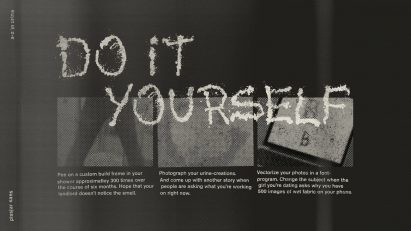 Pissjar Sans typeface by Anton Bolin made from urine.
