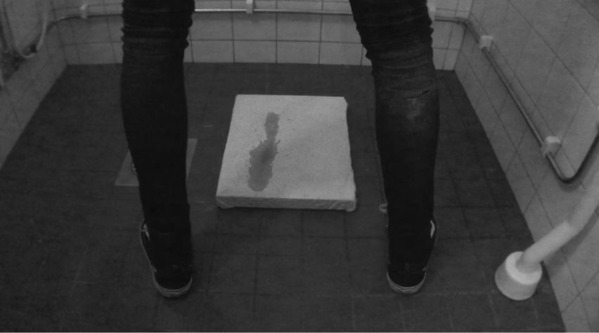 Pissjar Sans typeface by Anton Bolin made from urine.