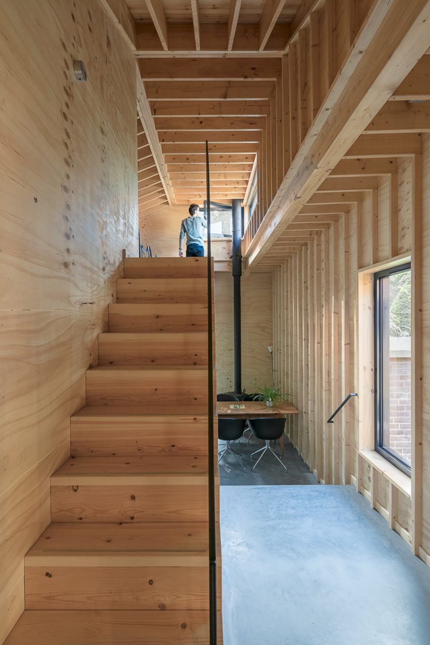 Ancient monastery wall slices through Utrecht house extension