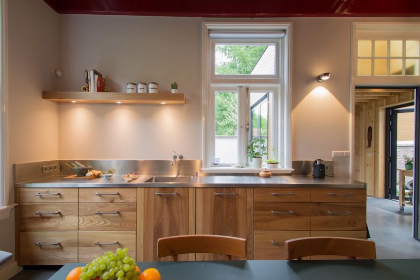 Ancient monastery wall slices through Utrecht house extension