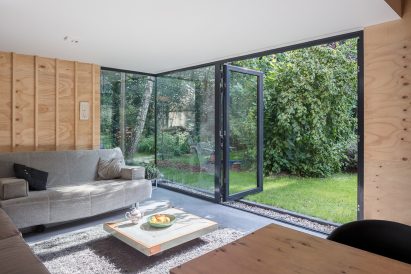 Ancient monastery wall slices through Utrecht house extension