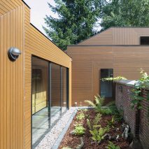 Ancient monastery wall slices through Utrecht house extension