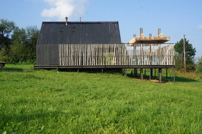 Sliced White pavilion classroom in Nikola-Lenivets
