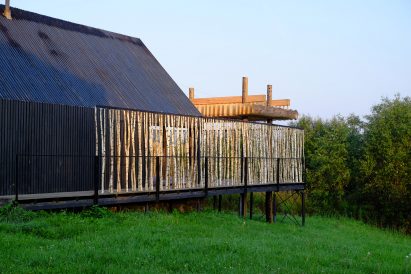 Sliced White pavilion classroom in Nikola-Lenivets