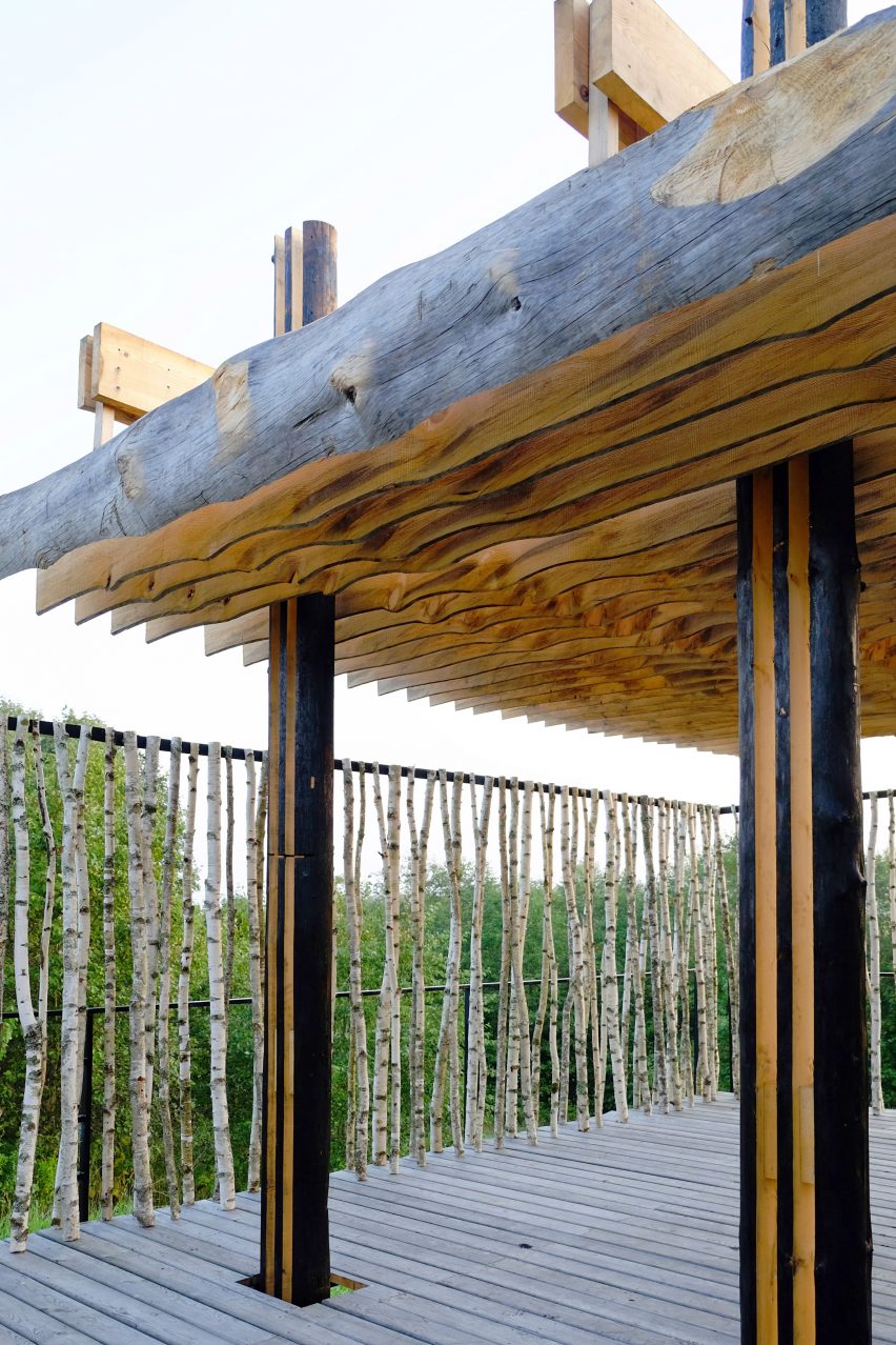 Sliced White pavilion classroom in Nikola-Lenivets