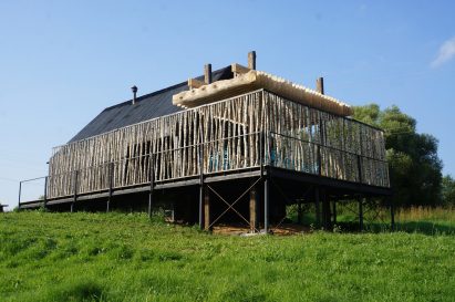 Sliced White pavilion classroom in Nikola-Lenivets
