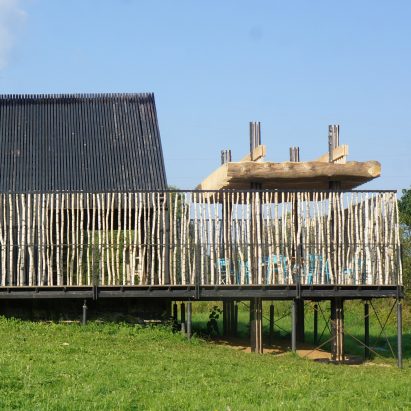 Sliced White pavilion classroom in Nikola-Lenivets