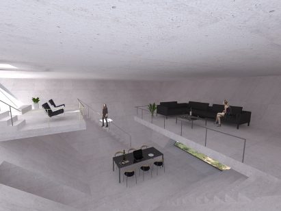 Takei-Nabeshima-Architects has released new renderings of its concrete holiday home designed for French developer Christian Bourdais' Solo Houses series.