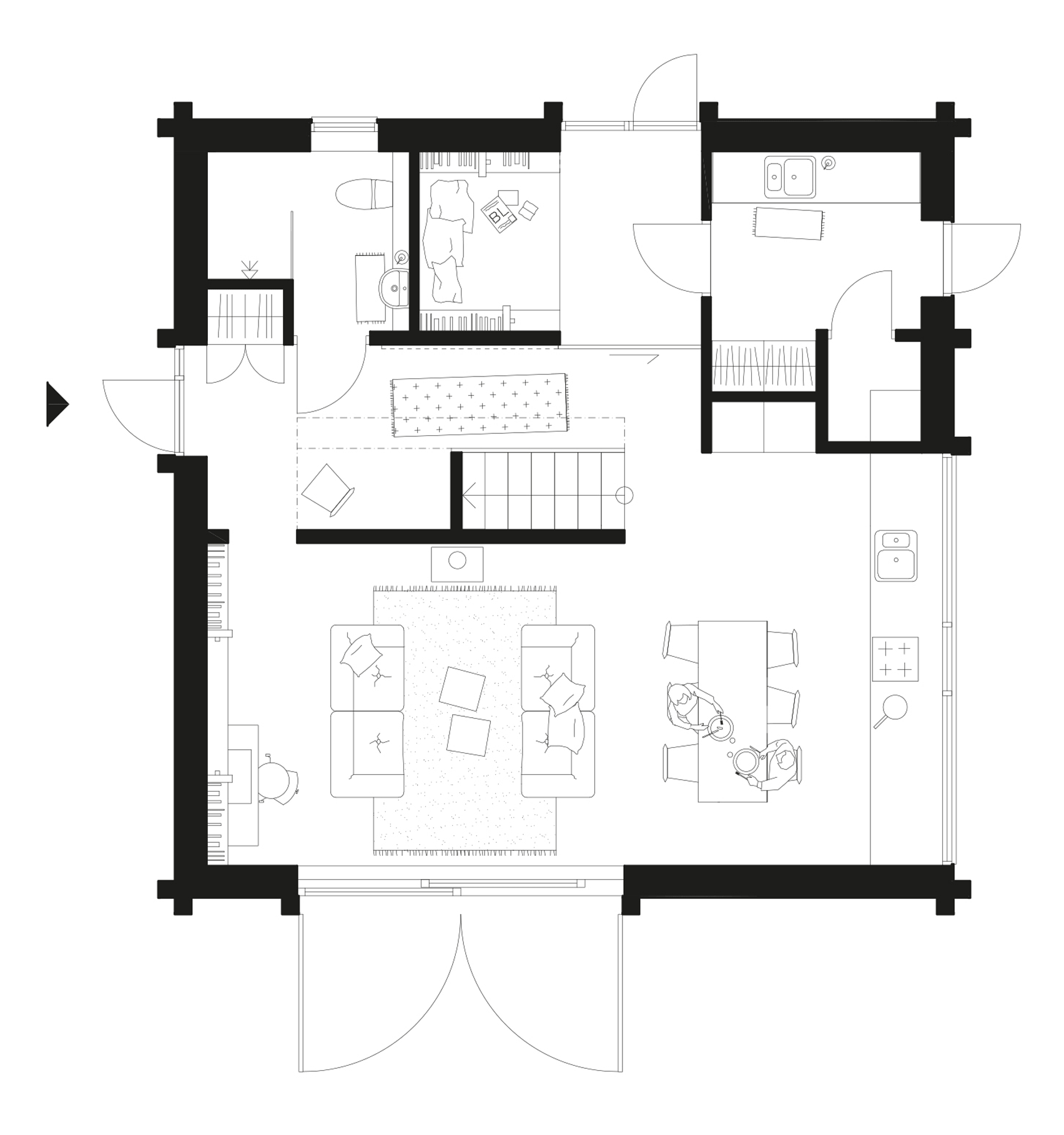 Späckhuggaren, 'House for a Drummer' by Bornstein Lyckefors Architects