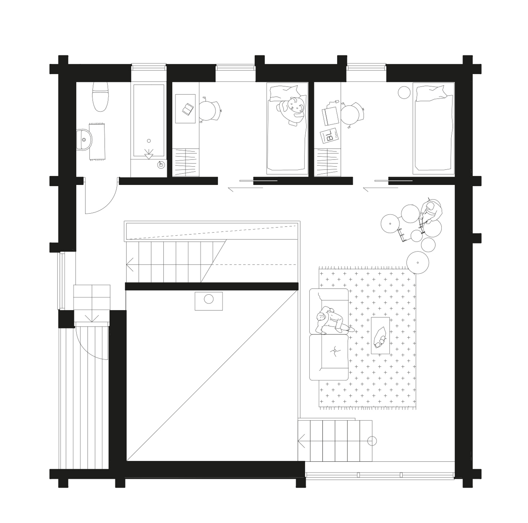 Späckhuggaren, 'House for a Drummer' by Bornstein Lyckefors Architects