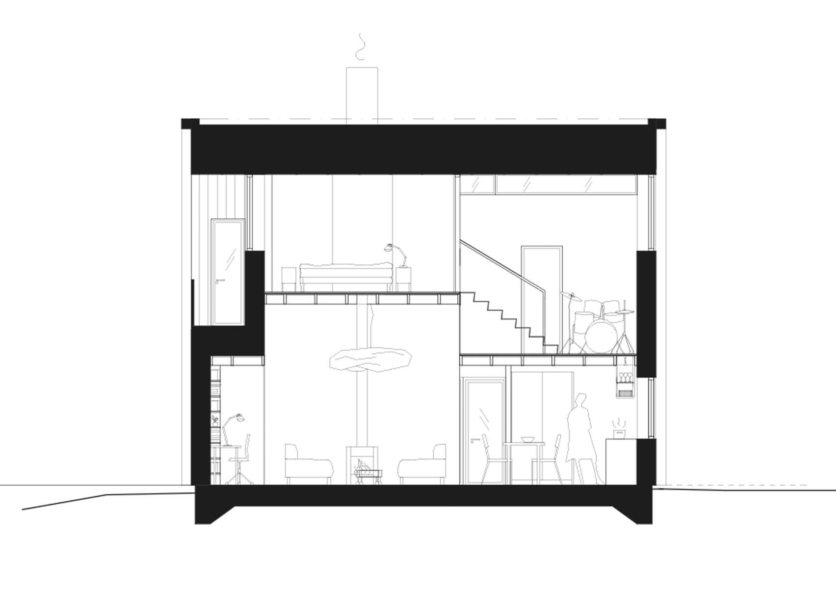 Späckhuggaren, 'House for a Drummer' by Bornstein Lyckefors Architects