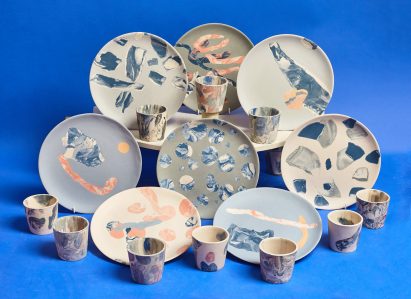 The Turner Prize-winning social enterprise Assemble's The Granby Workshop imprint have released their first collection of tableware, SPLATWARE.