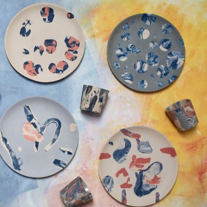 The Turner Prize-winning social enterprise Assemble's The Granby Workshop imprint have released their first collection of tableware, SPLATWARE.