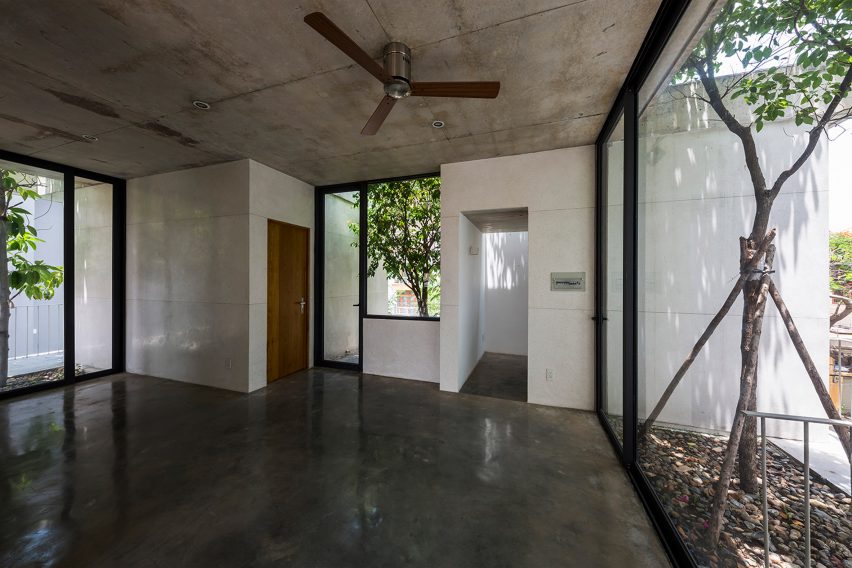 Stacked planters house by Vo Trong Nghia architects.