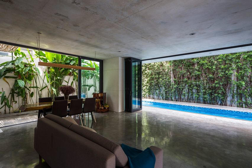 Stacked planters house by Vo Trong Nghia architects.