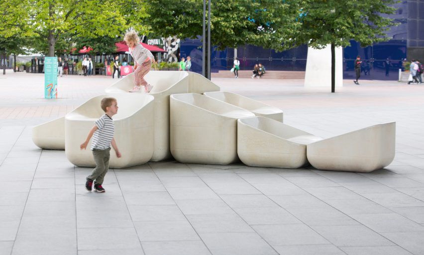 Design studio Raw Edges designs outdoor furniture for Greenwich Peninsula.