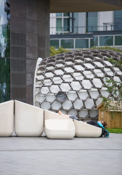 Design studio Raw Edges designs outdoor furniture for Greenwich Peninsula.