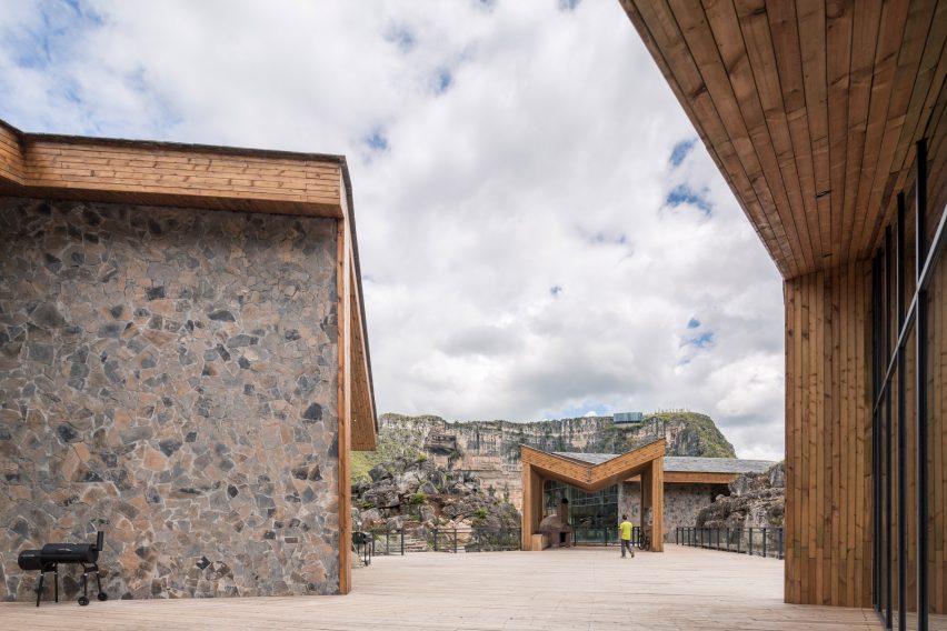 Tourist Center of Anlong Limestone Resort by 3andwich Design and He Wei Studio