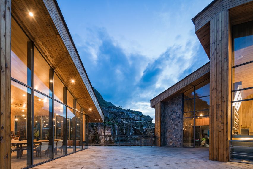 Tourist Center of Anlong Limestone Resort by 3andwich Design and He Wei Studio