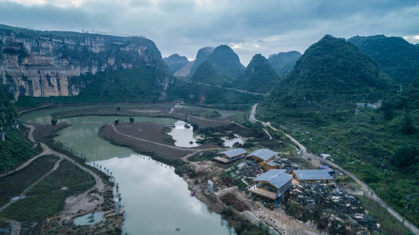 Tourist Center of Anlong Limestone Resort by 3andwich Design and He Wei Studio