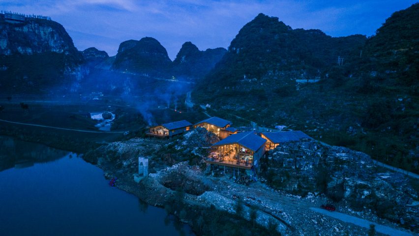 Tourist Center of Anlong Limestone Resort by 3andwich Design and He Wei Studio