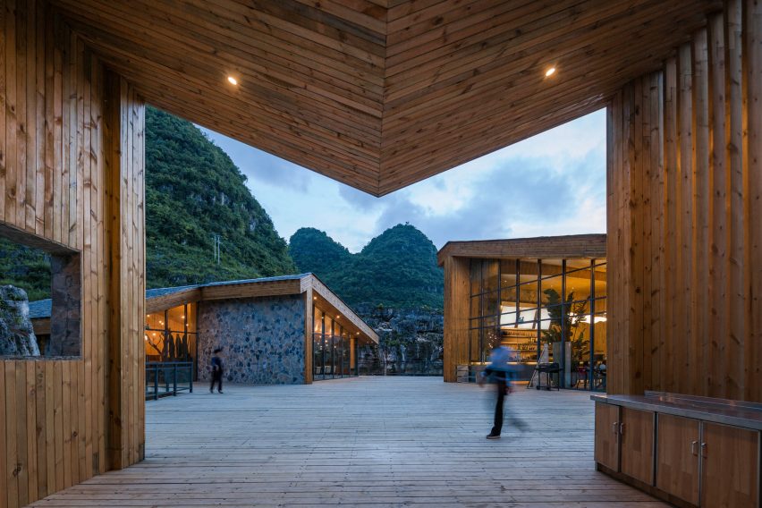 Tourist Center of Anlong Limestone Resort by 3andwich Design and He Wei Studio