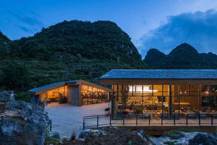 Tourist Center of Anlong Limestone Resort by 3andwich Design and He Wei Studio