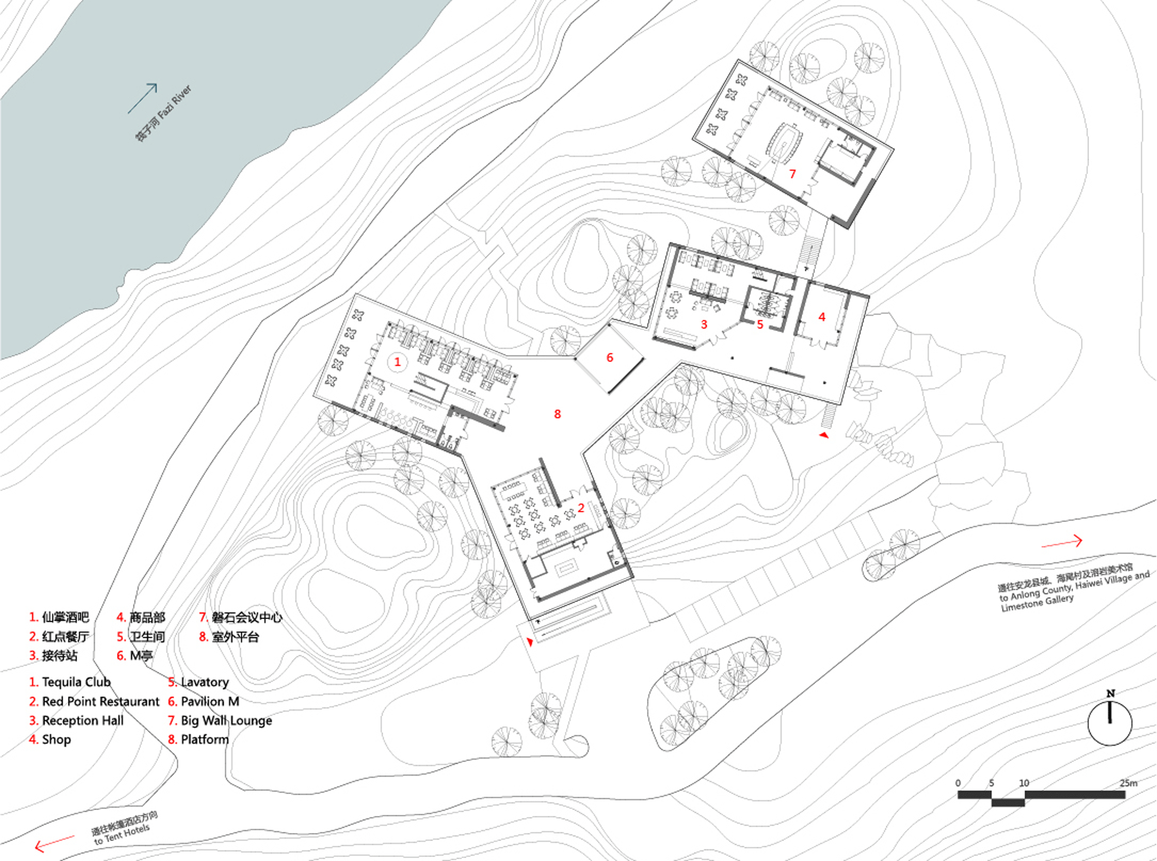 Tourist Center of Anlong Limestone Resort by 3andwich Design and He Wei Studio
