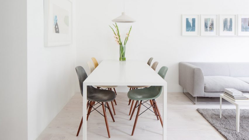 HASA Architects transforms London apartment into “seamless white box”