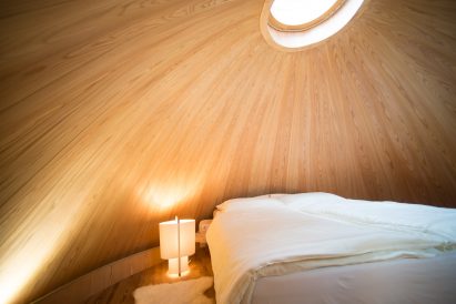 Pinecone treehouse by Architetto Claudio Beltrame and Domus Gaia