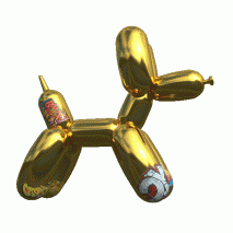 Sebastian Errazuriz vandalises augmented-reality version of Jeff Koons’ Balloon Dog sculpture