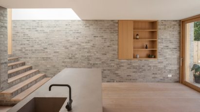 Al-Jawad Pike combines brick, concrete and timber for restrained London home extension