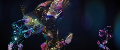 Icelandic musician Bjork's music video for The Gate, directed by Andrew Thomas Huang.
