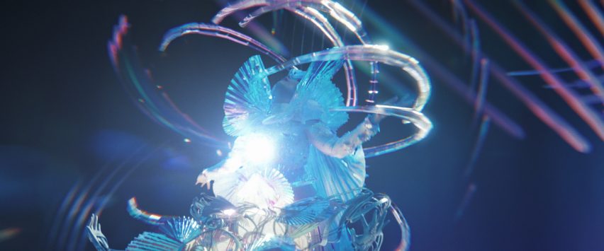Icelandic musician Bjork's music video for The Gate, directed by Andrew Thomas Huang.