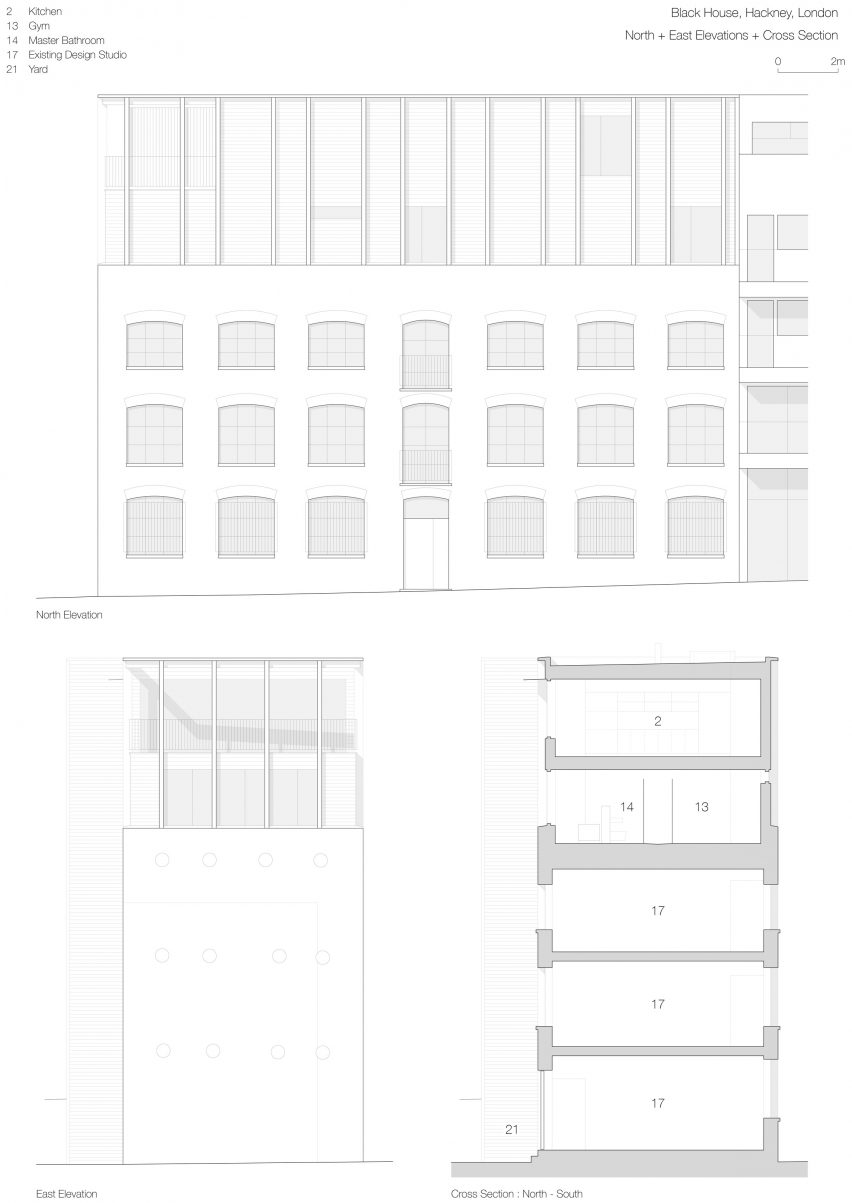 Plan of Simon Conder Associates has placed an extension clad in black-stained timber on top of a former warehouse in east London.